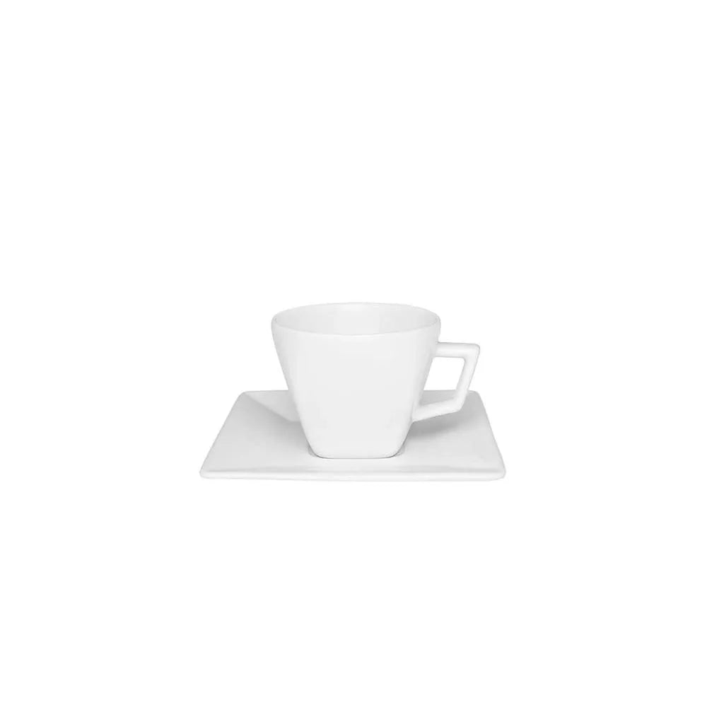 Xícara Grande 200 Ml Com Pires Quartier White