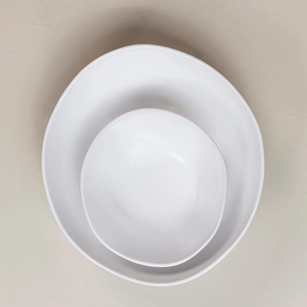 Jogo de 6 Pratos Fundos 22,5 Cm Ryo White