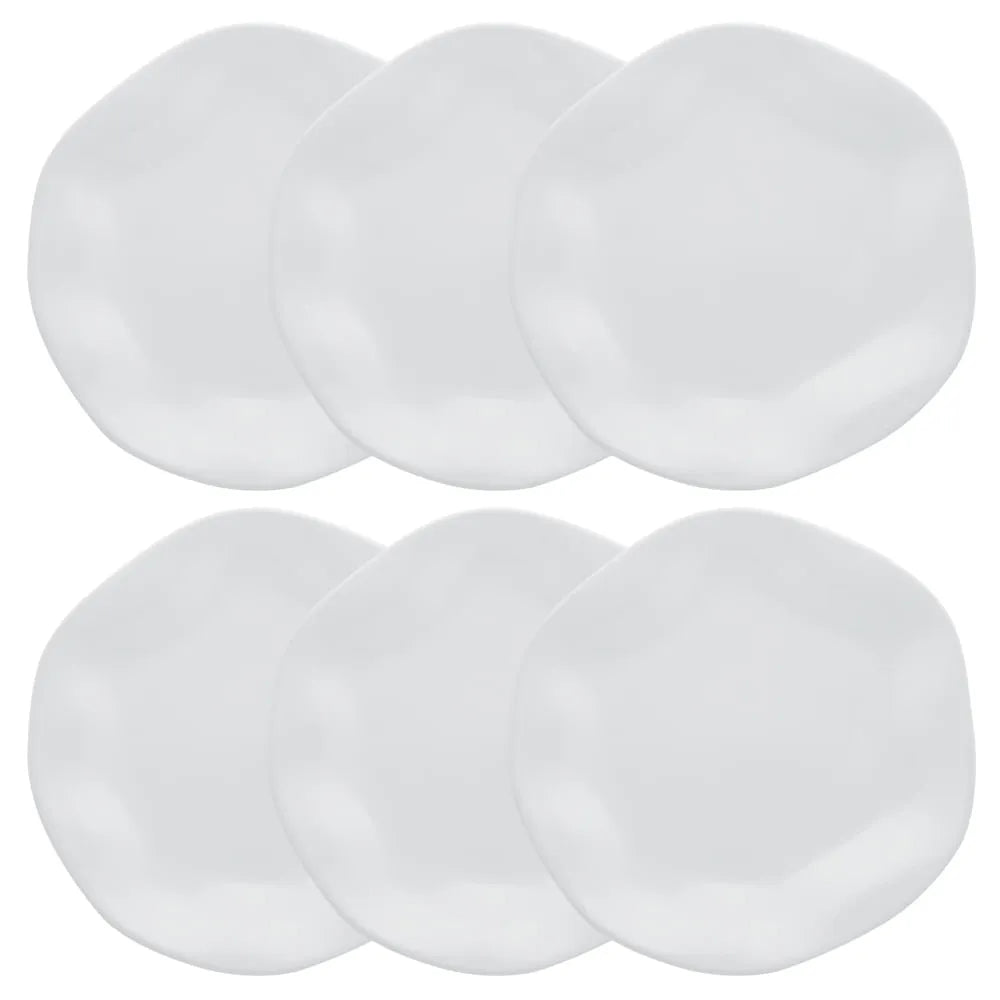 Jogo de 6 Pratos Rasos 27,5 Cm Ryo White